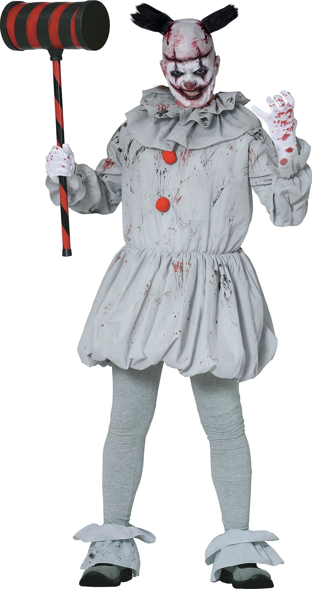 Grijs Killer Clown Pak Tiener 14-16 Jaar