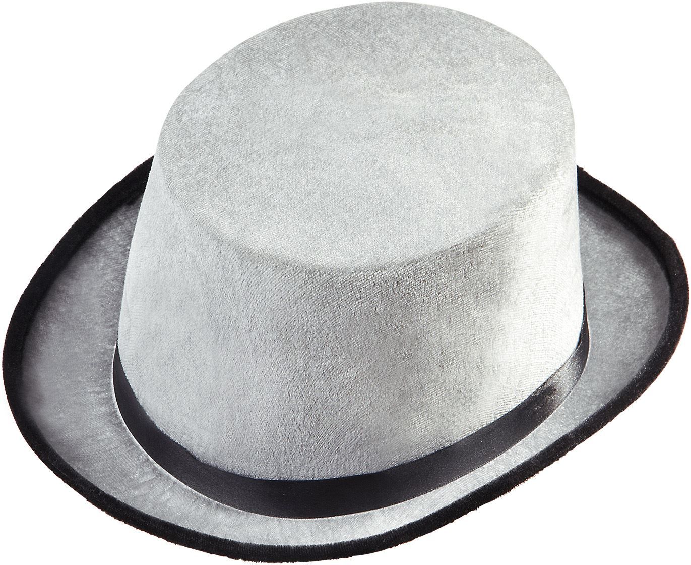 Grijze Fluwelen Hoge Hoed