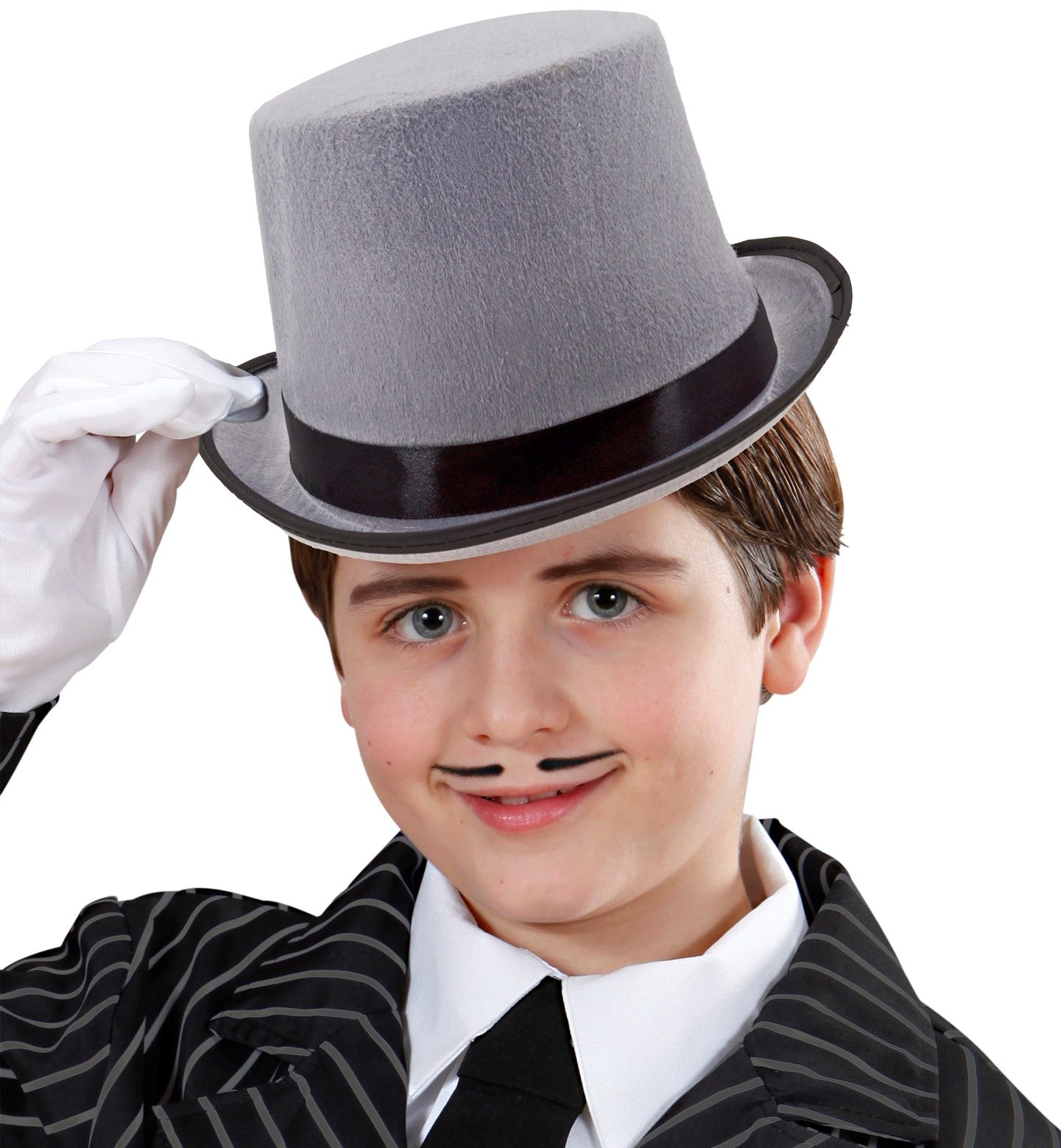 Grijze Hoge Hoed Kind
