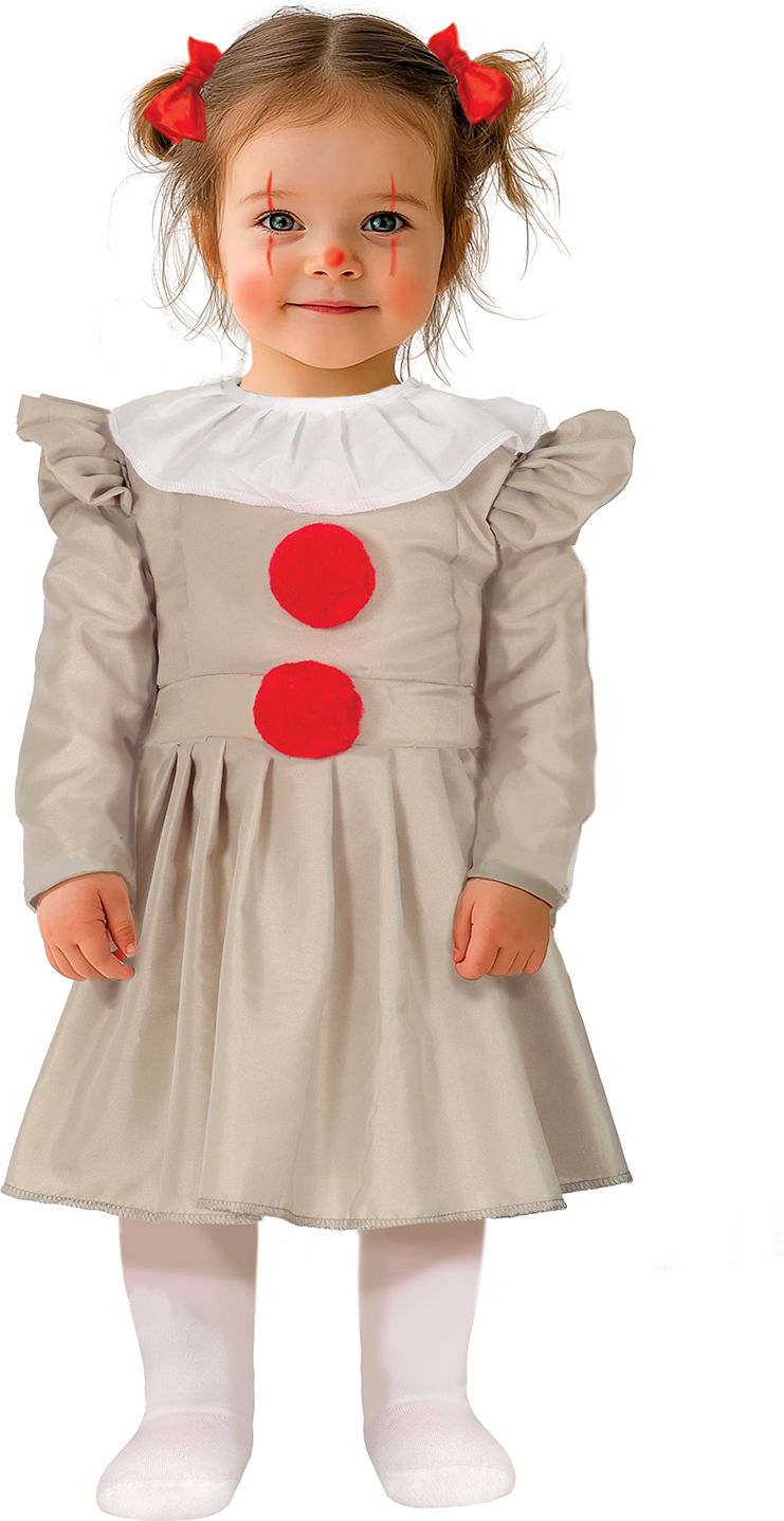 Grijze It Pennywise Baby Kostuum