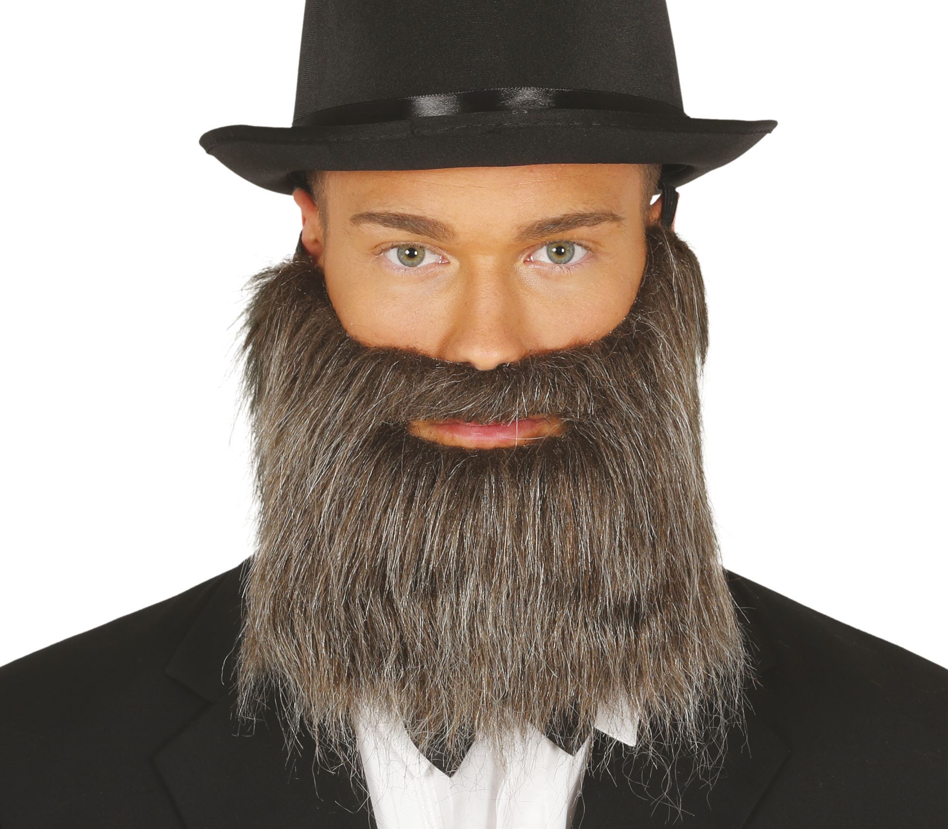 Grijze Korte Baard met Snor