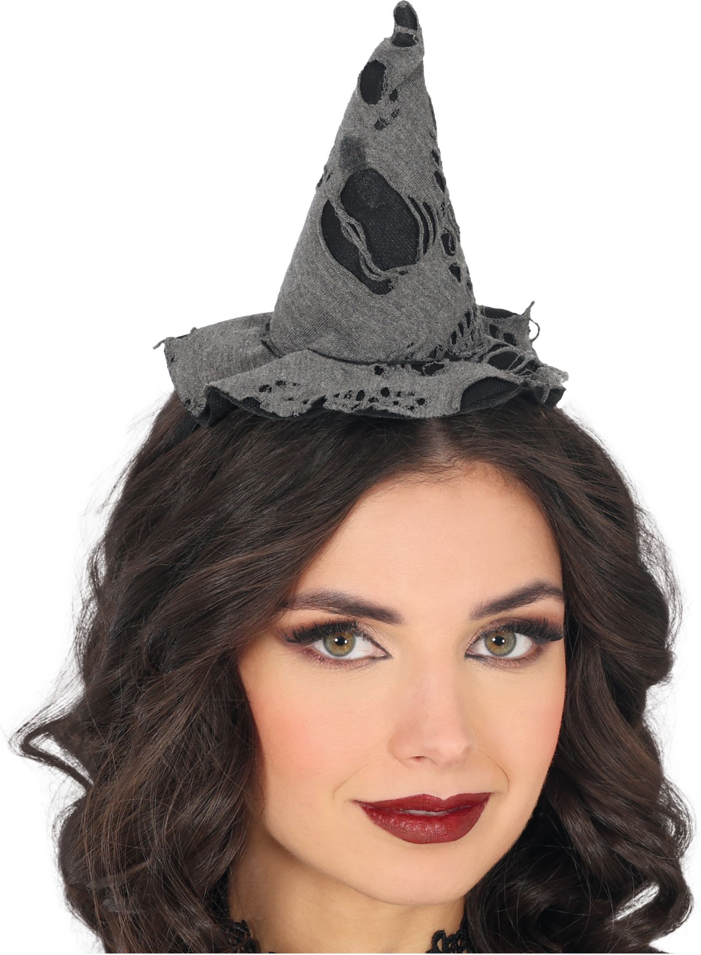 Grijze Minihoed Heks Halloween