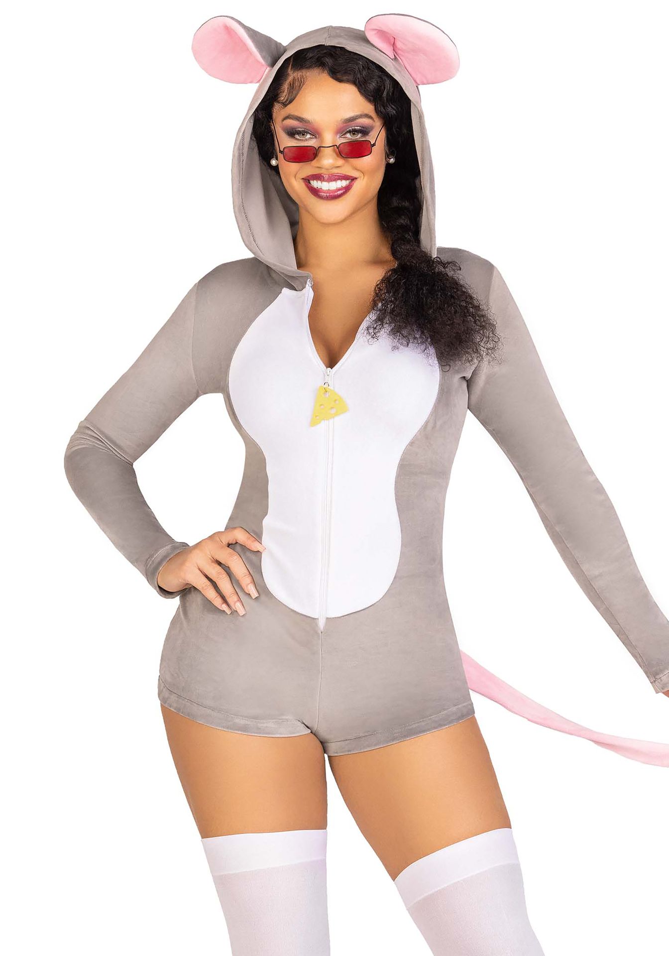 Grijze Muis Bodysuit Onesie Dames