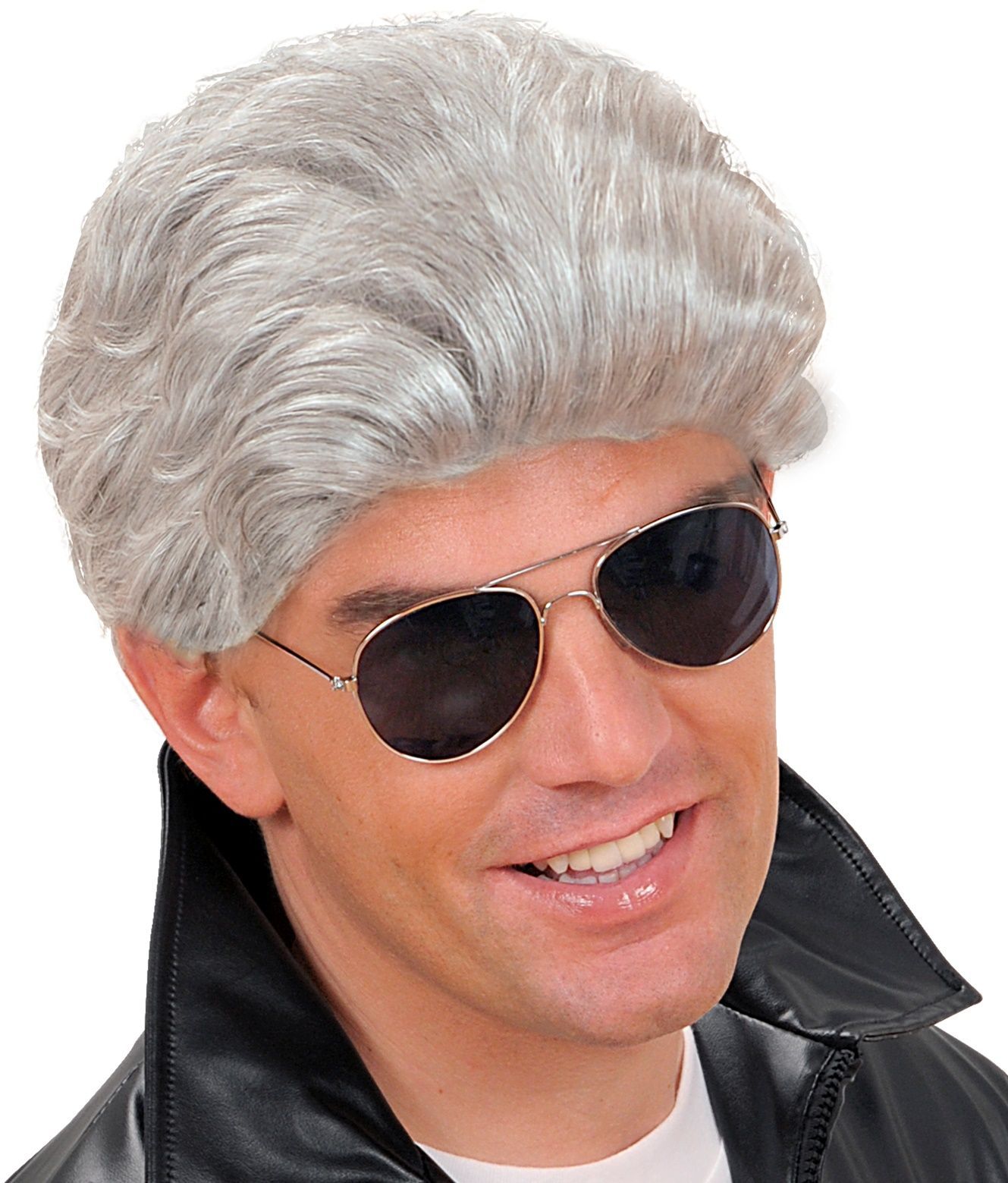 Grijze T-Birds Pruik