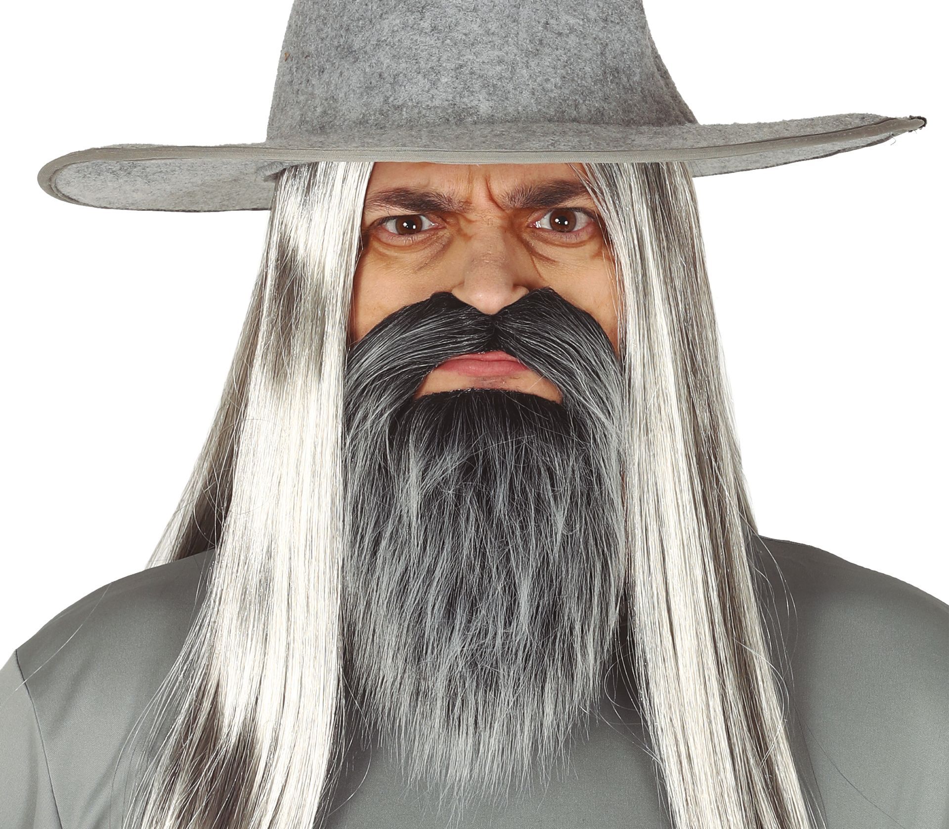 Grijze Tovenaarsbaard met Snor