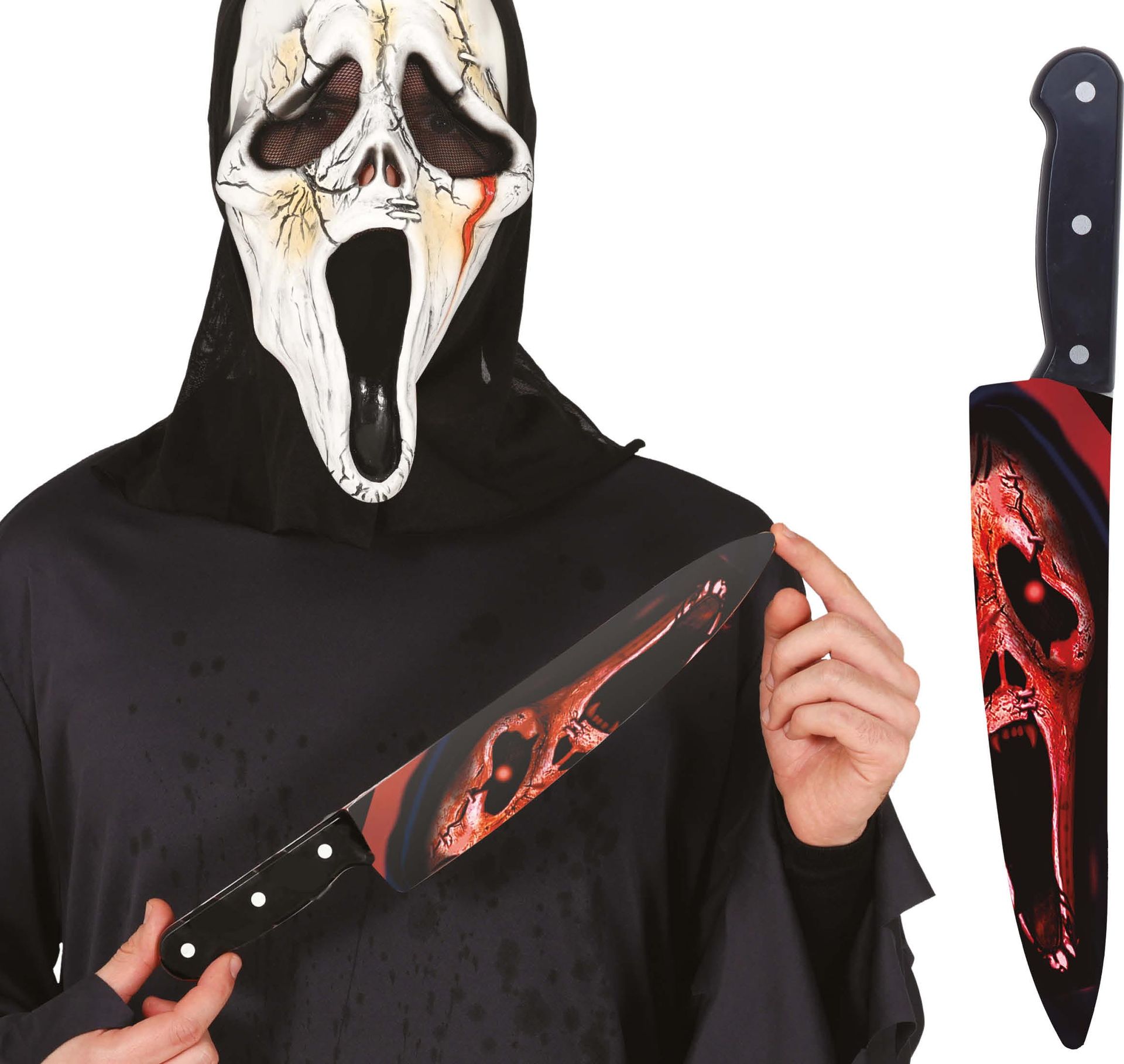 Grim Reaper Mes Rood 37cm