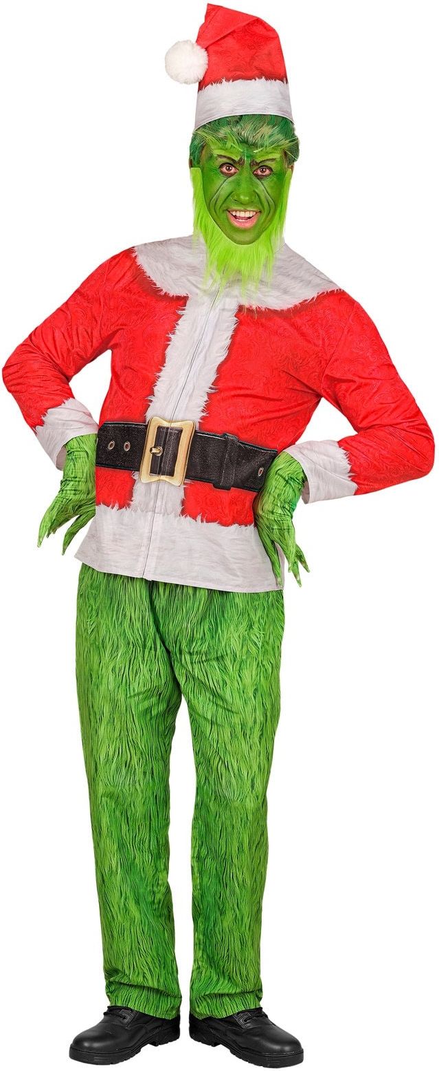 Grinch Kerstman Outfit Heren