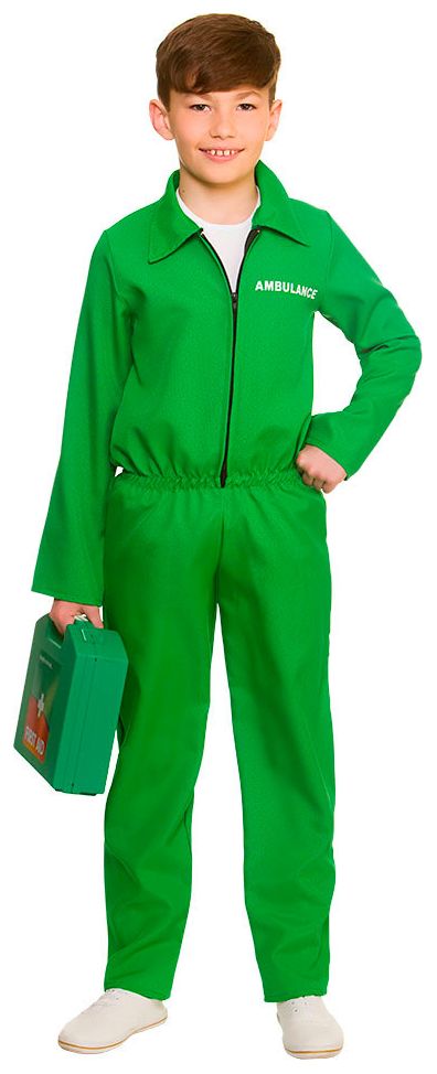 Groen ambulance kostuum