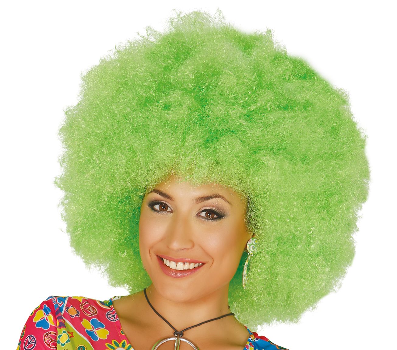 Groen Maxi Afro Pruik
