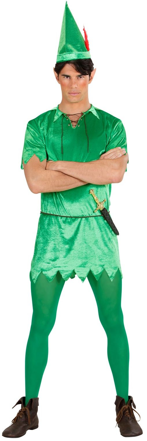 Groen peter pan kostuum