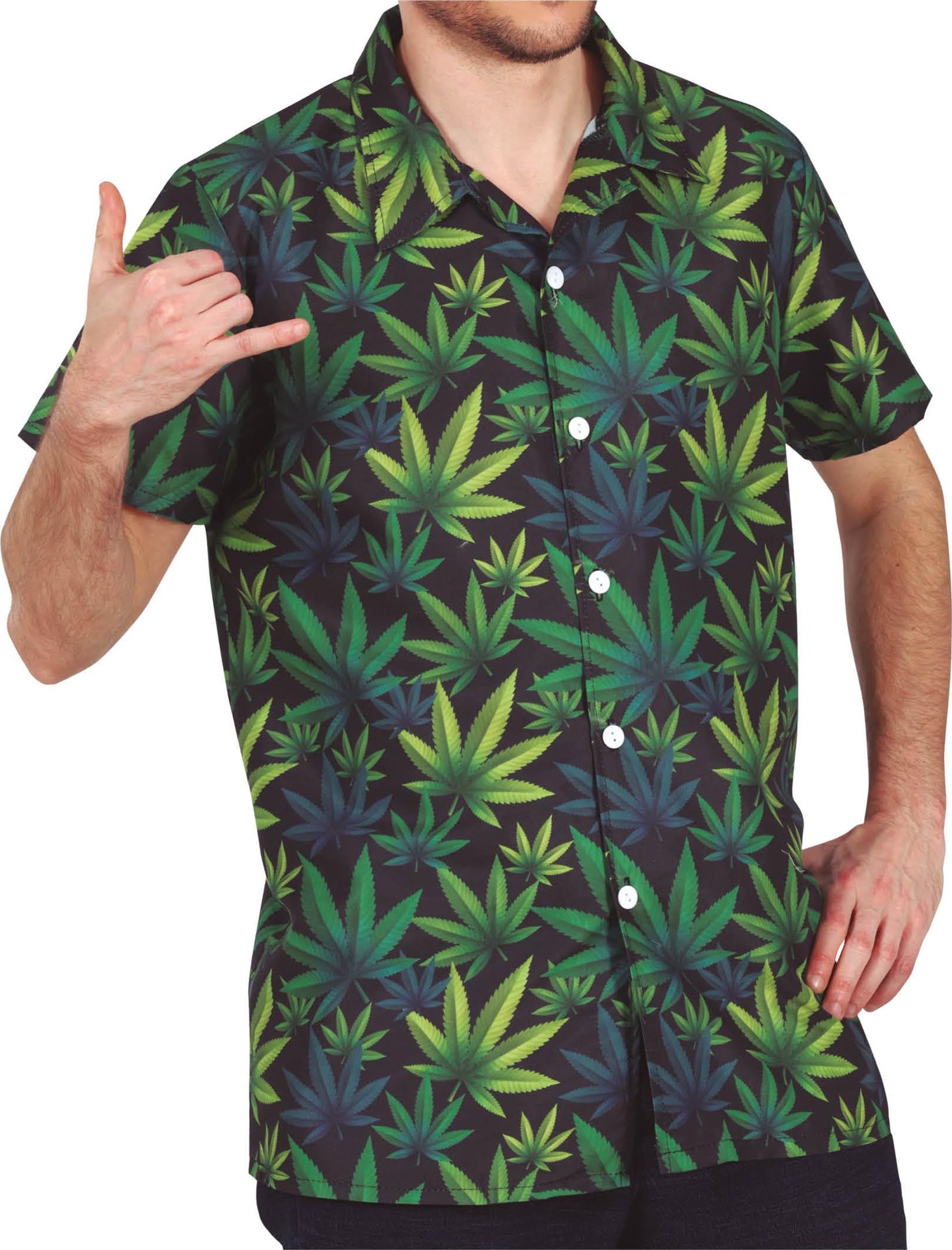 Groen Rasta Wiet T-Shirt Heren