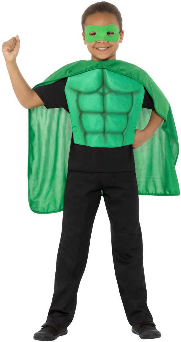 Groen superhelden kostuum kind