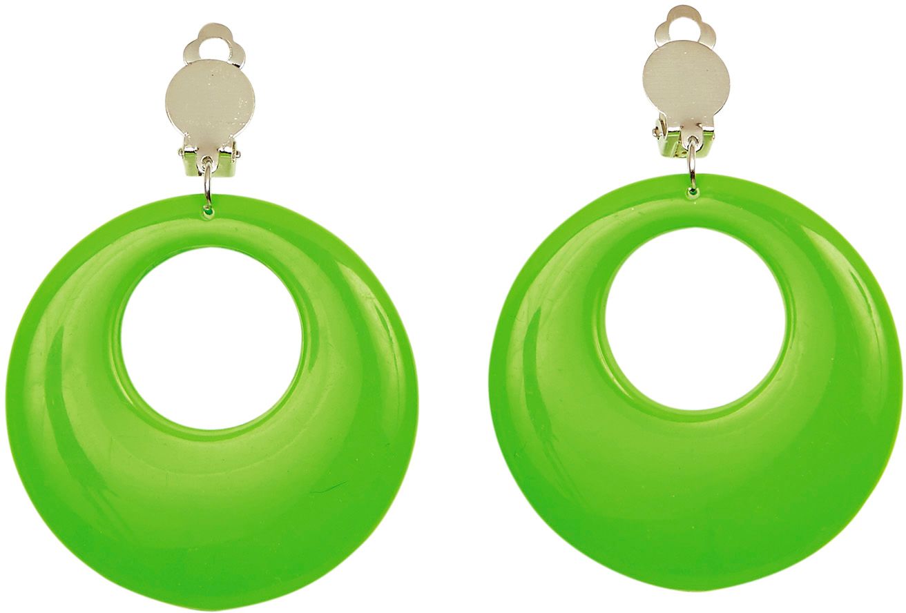 Groene 80's Oorringen