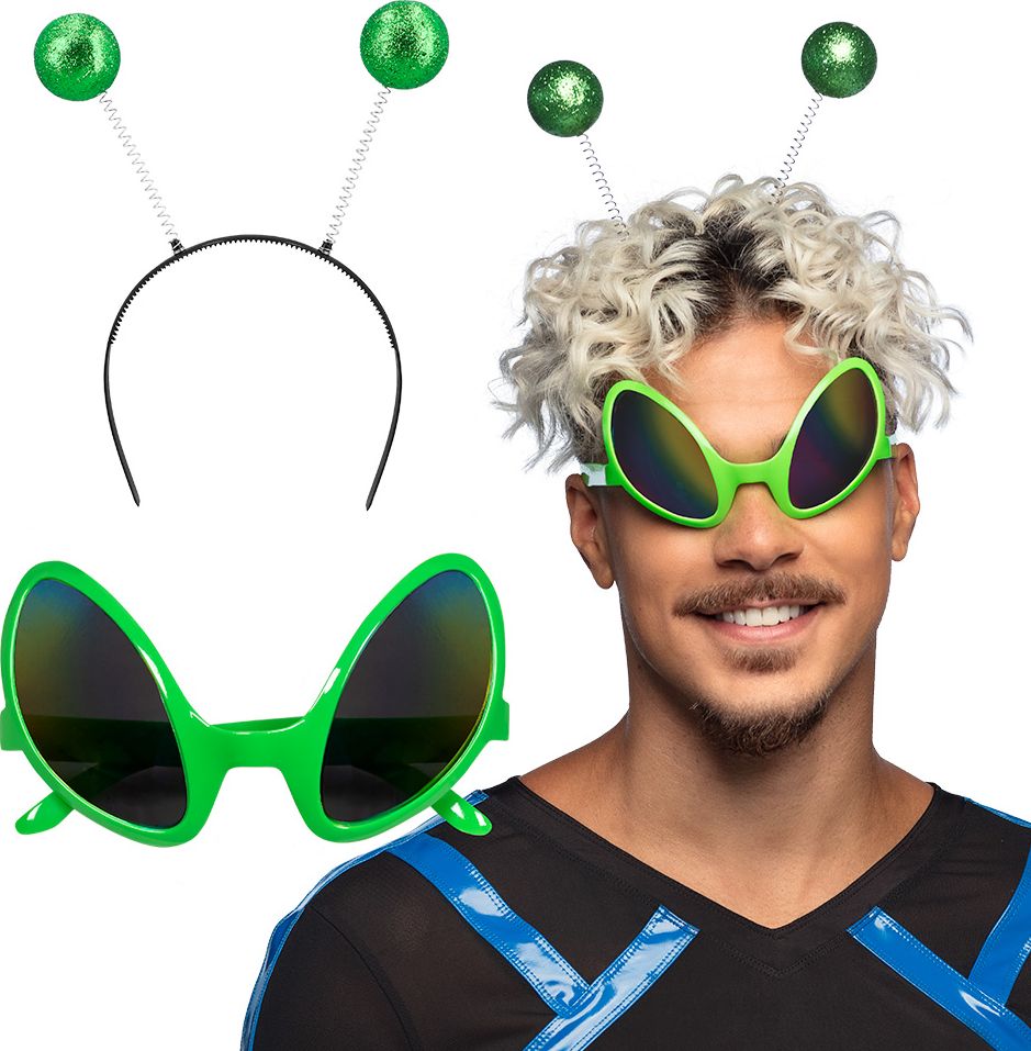 Groene Alien Accesoireset 2-Delig
