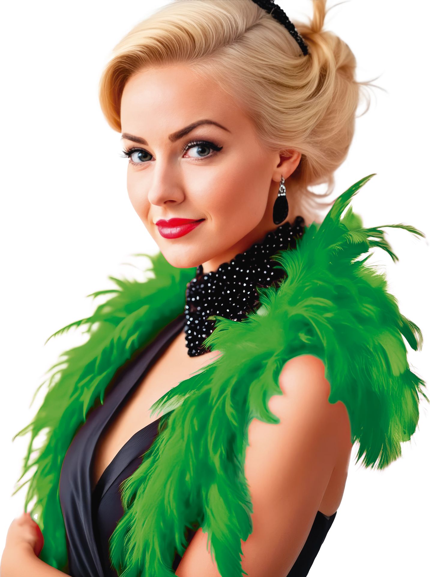 Groene Basic Veren Boa