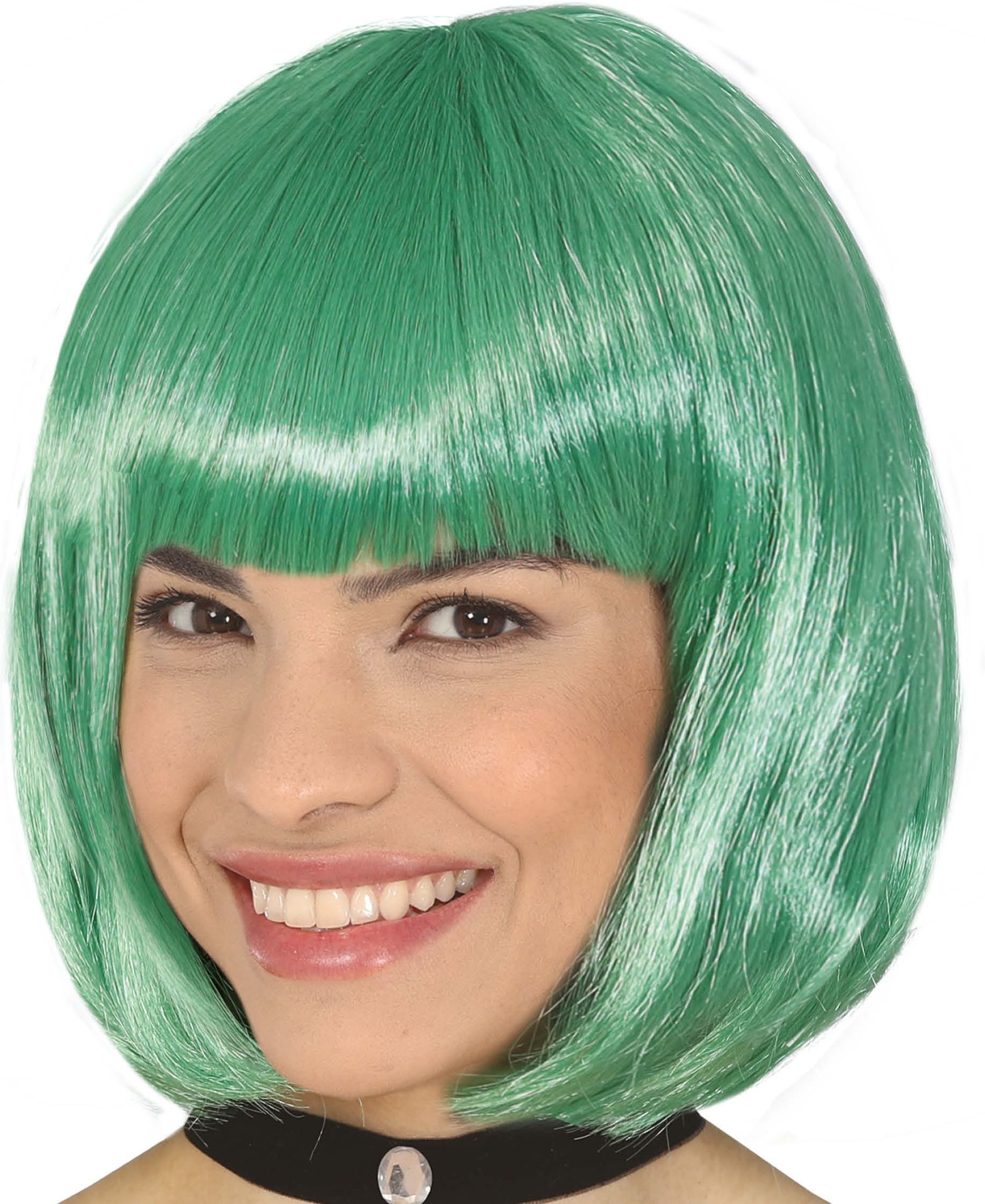 Groene Boblijn Pruik Carnaval Dames