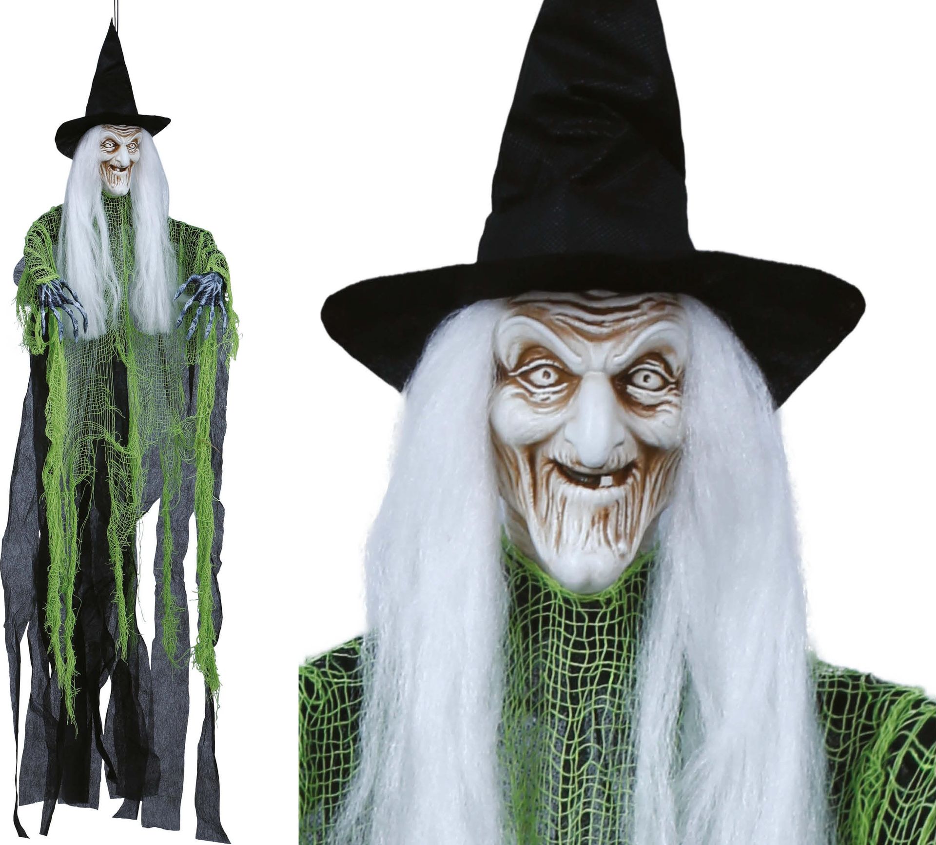 Groene Enge Heks Hanger Halloween