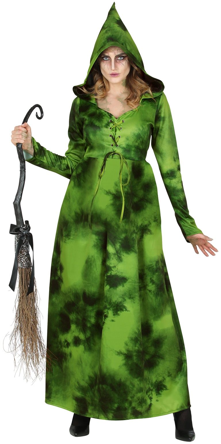 Groene Forest Heks Jurk Dames