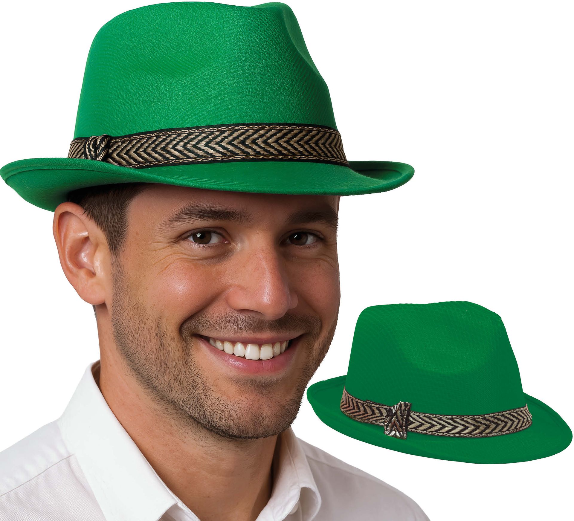 Groene Gangsterhoed voor Volwassenen