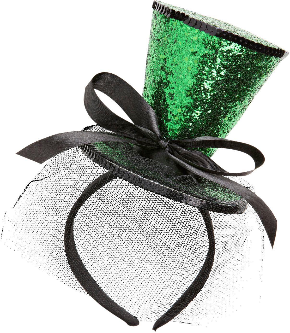 Groene Glitter Mini Hoge Hoed