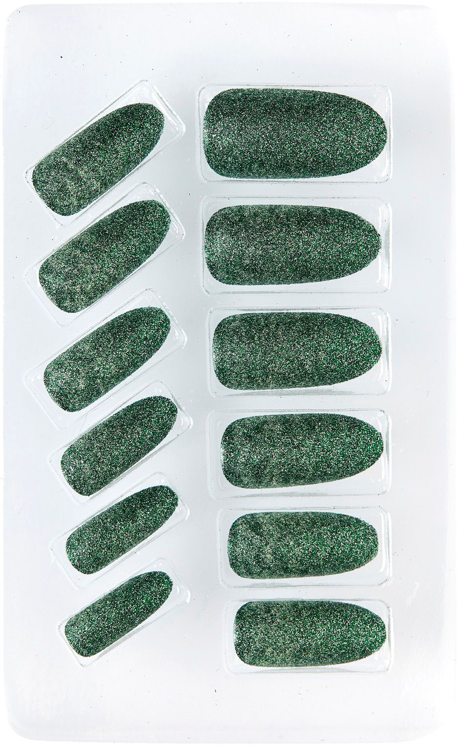 Groene glitter nagels