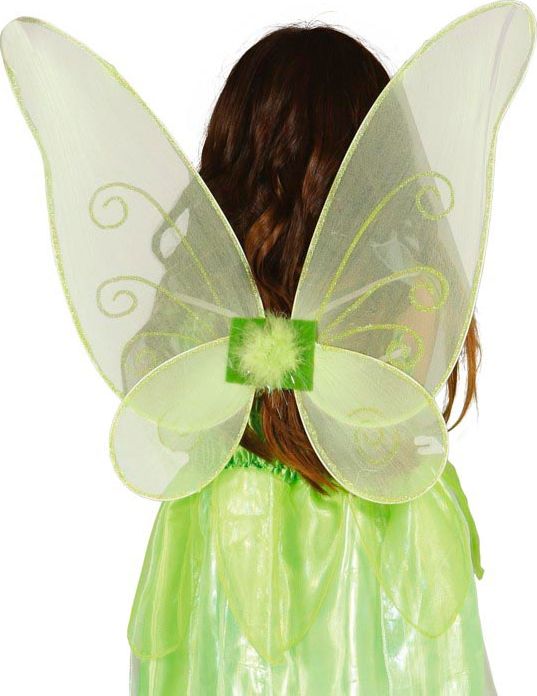 Groene Glitter Tinkerbell Vleugels