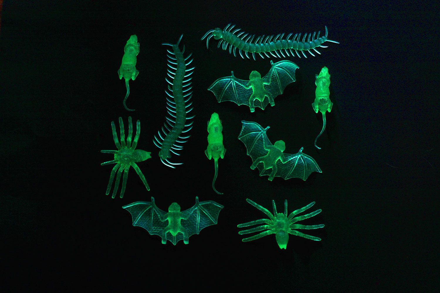 Groene Glow In The Dark Insecten
