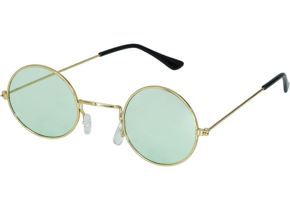 Groene Hippie Retro Zonnebril Klein Volwassenen