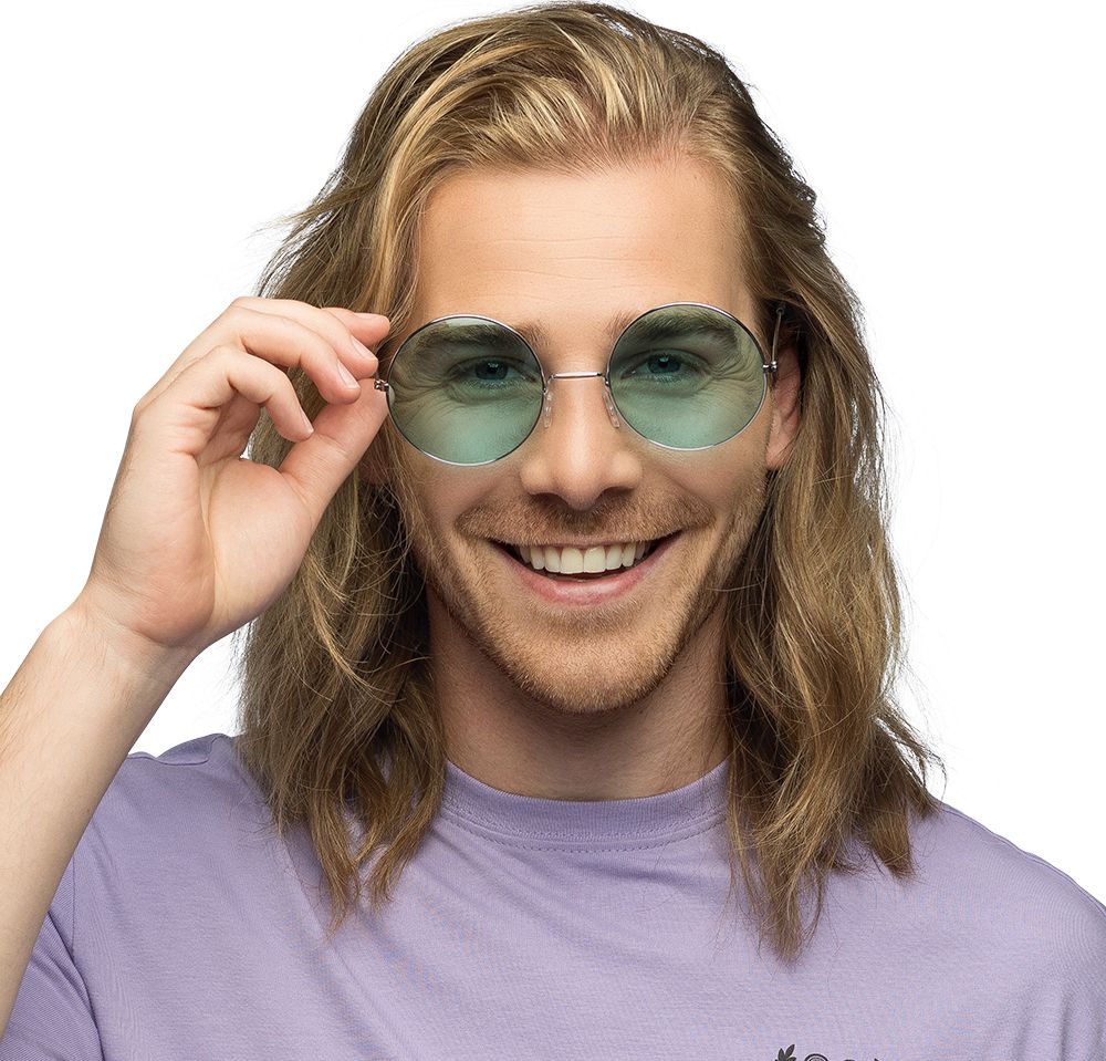 Groene Hippie Zonnebril