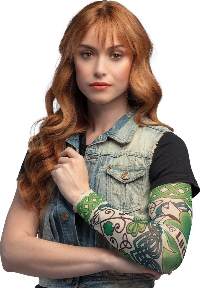 Groene Ierse Tatoeage Sleeve