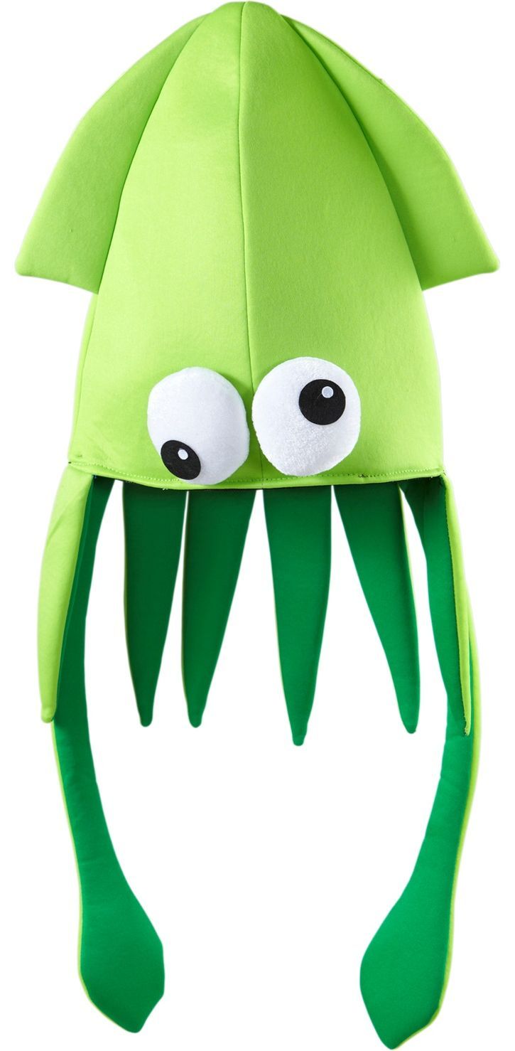 Groene inktvis hoed carnaval