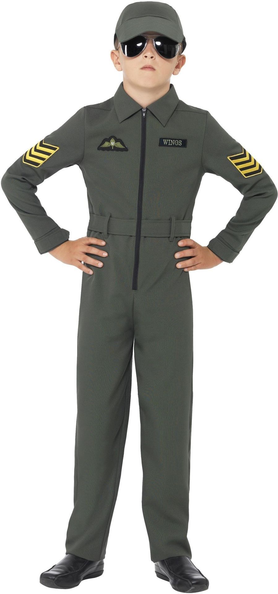 Groene Jongens Piloot Kostuum