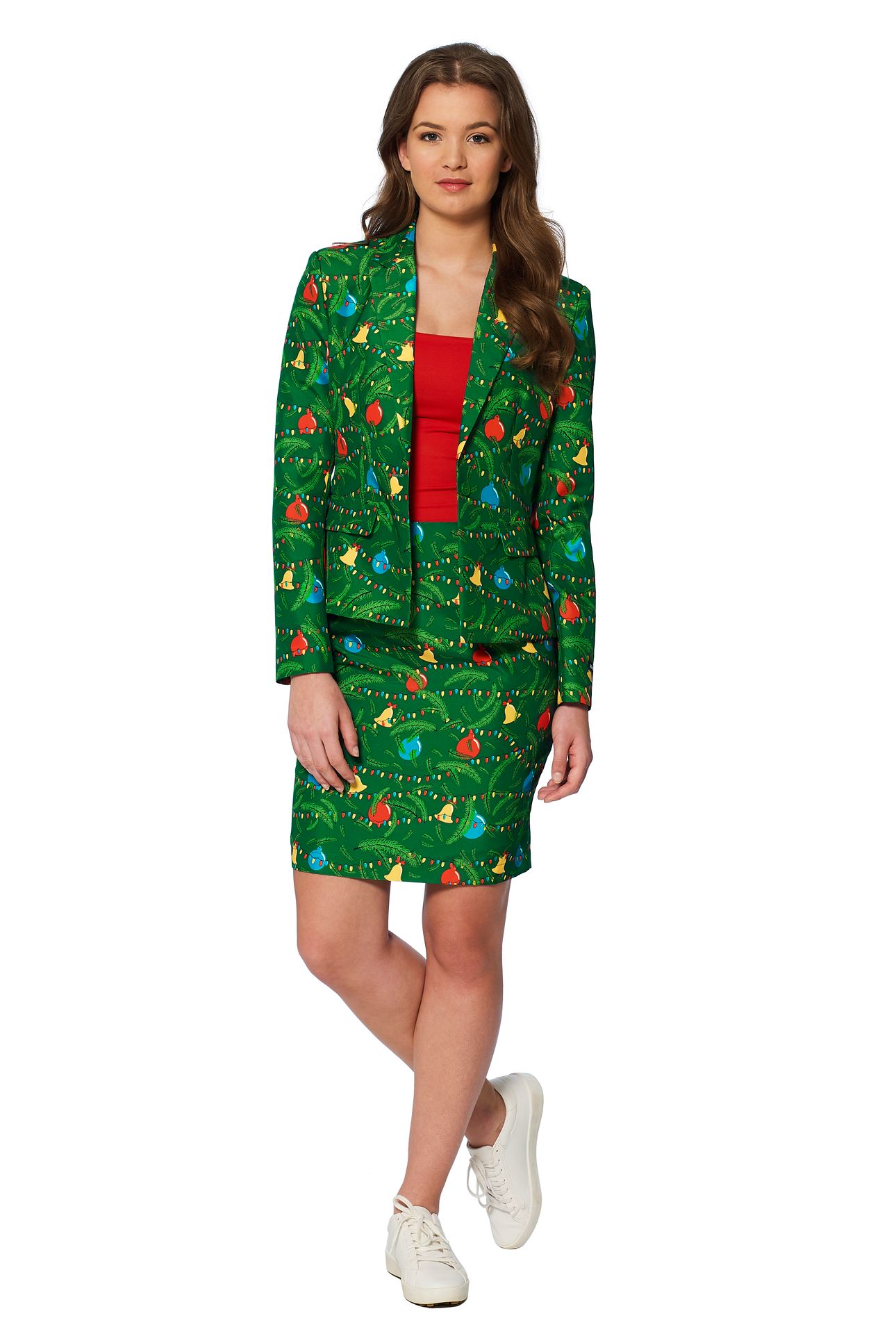 Groene kerstboom Suitmeister dames kostuum