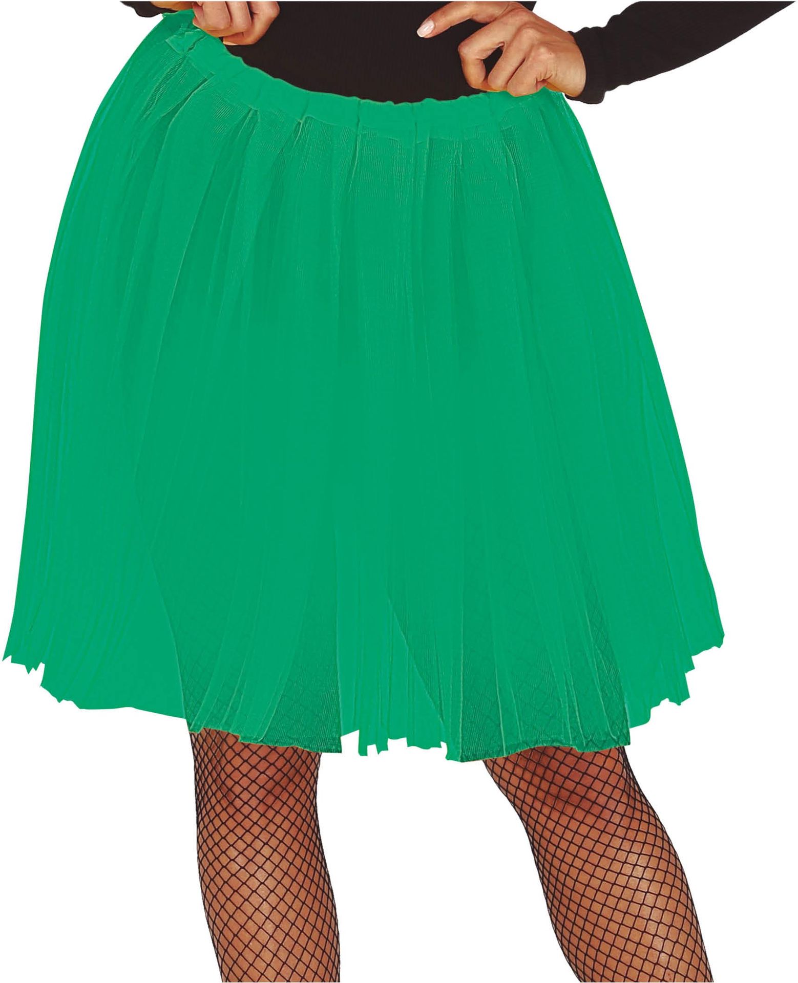Groene Lange Tutu Dames 60cm