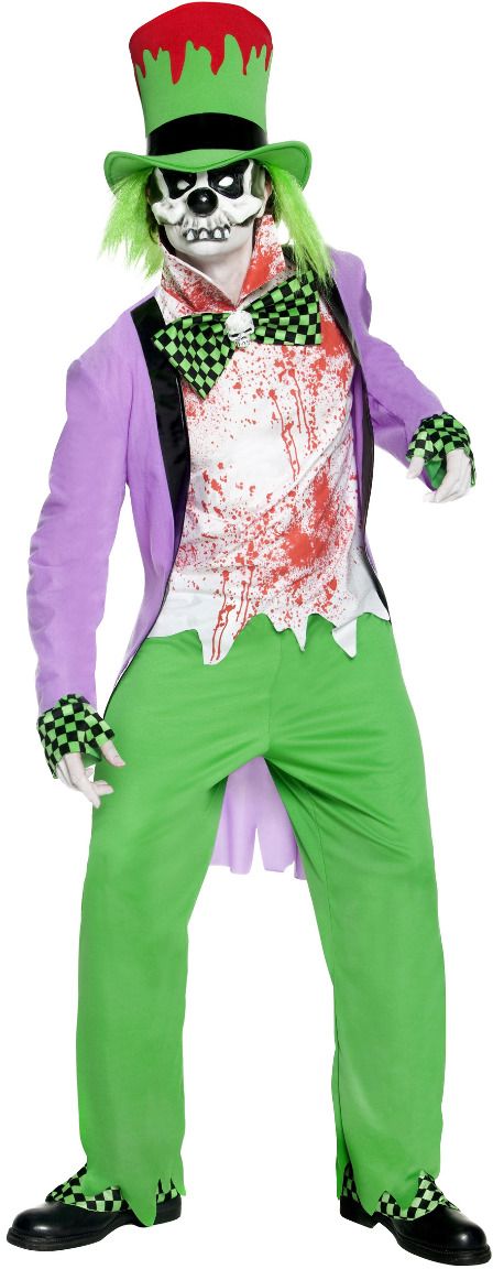 Groene Mad Hatter Outfit Horror