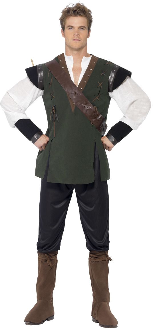 Groene Mannen Robin Hoofd Pak