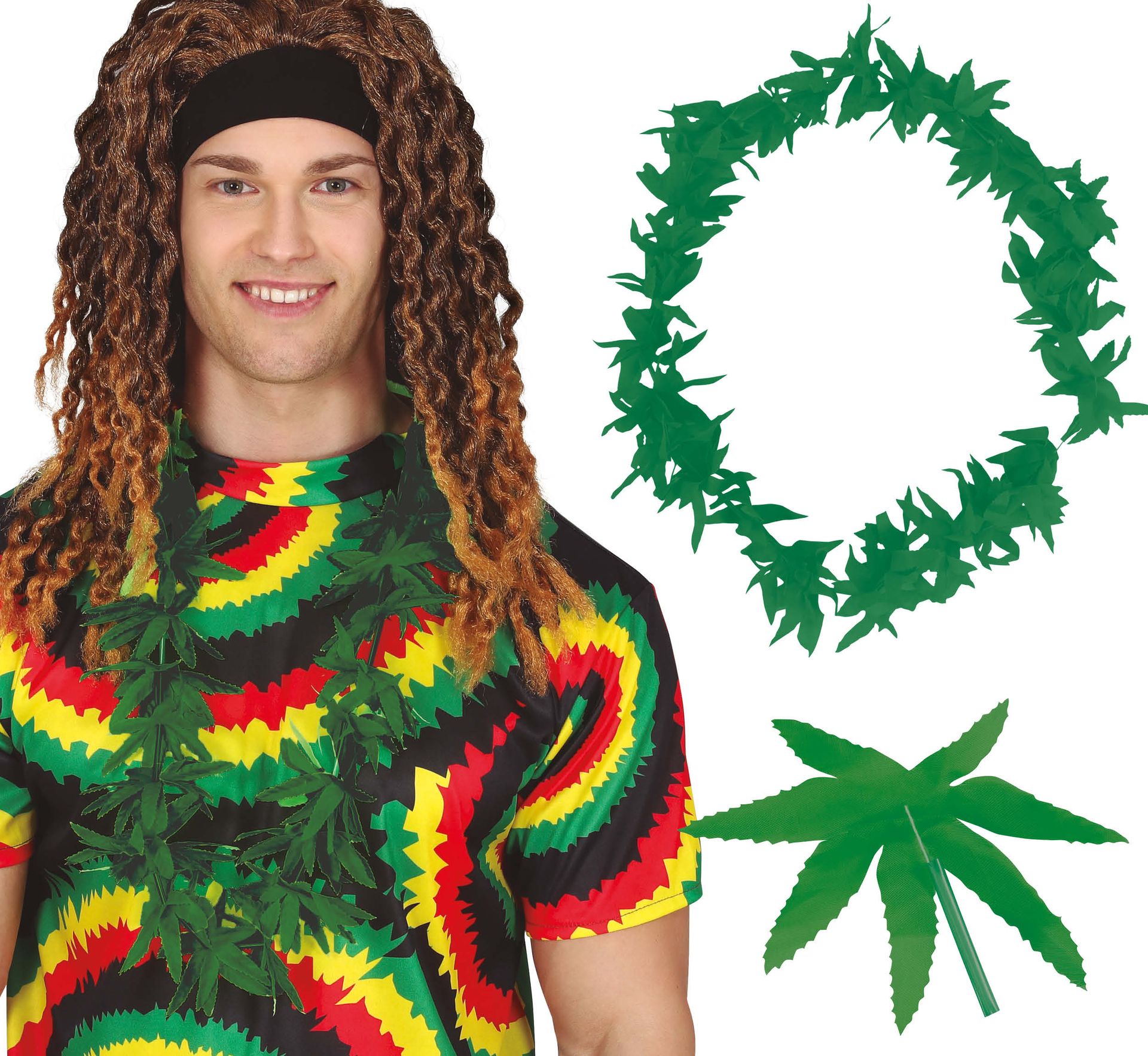 Groene Marihuana Bladeren Ketting