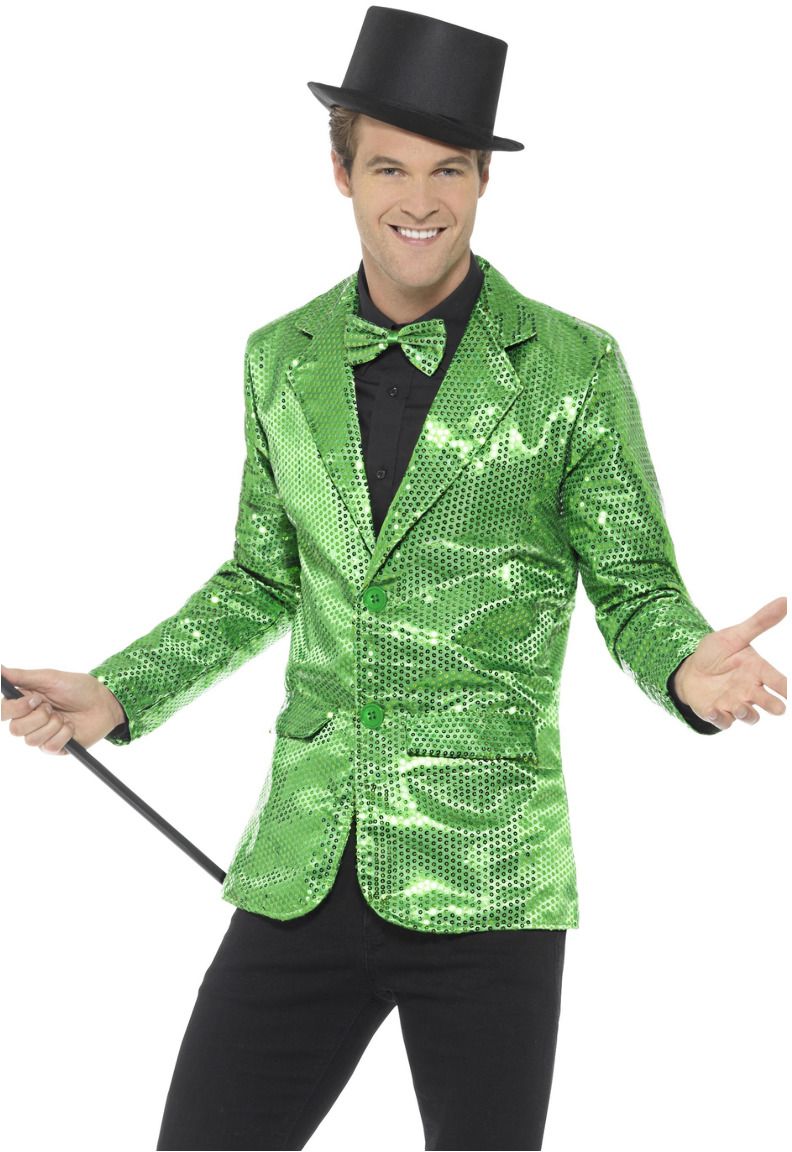 Groene Pailletten Jasje