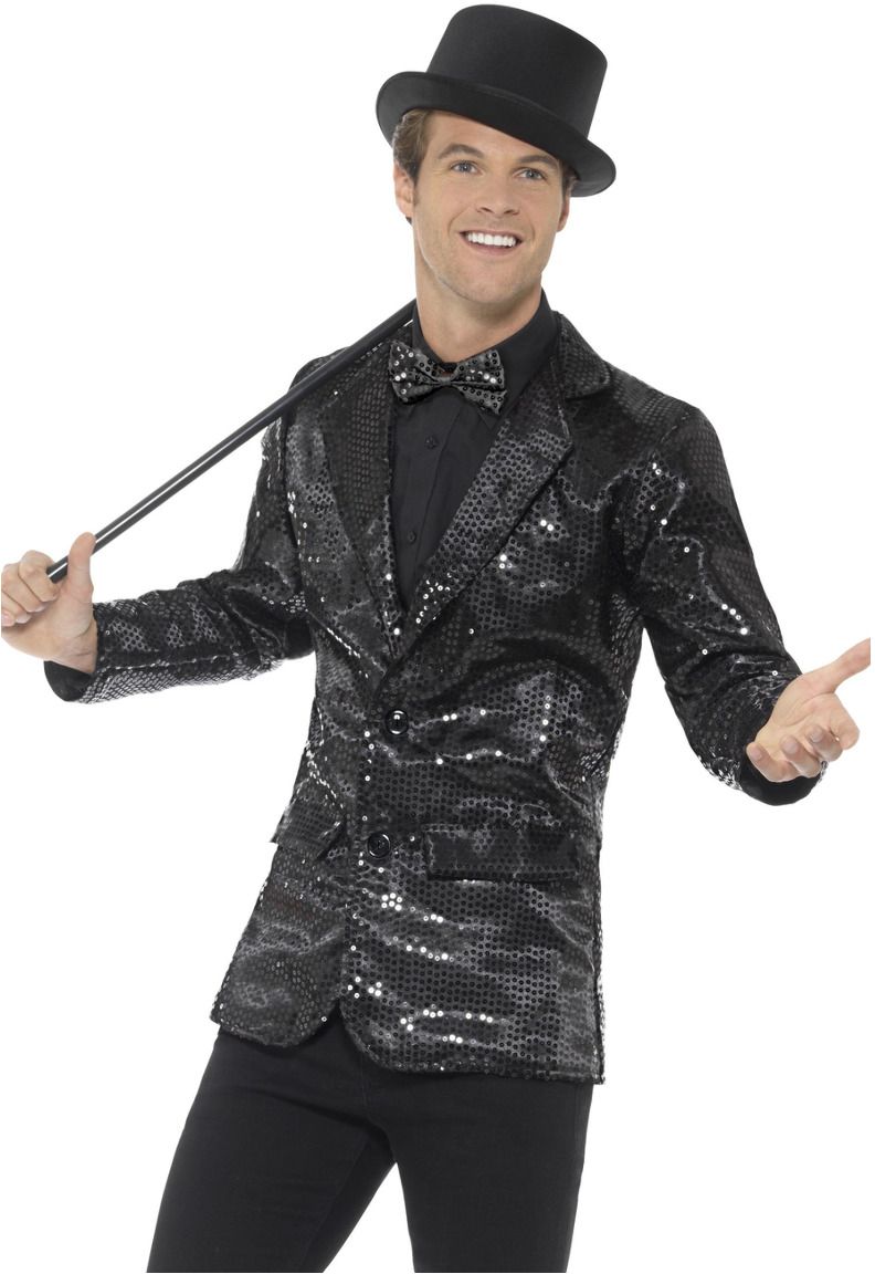 Groene Pailletten Jasje Heren