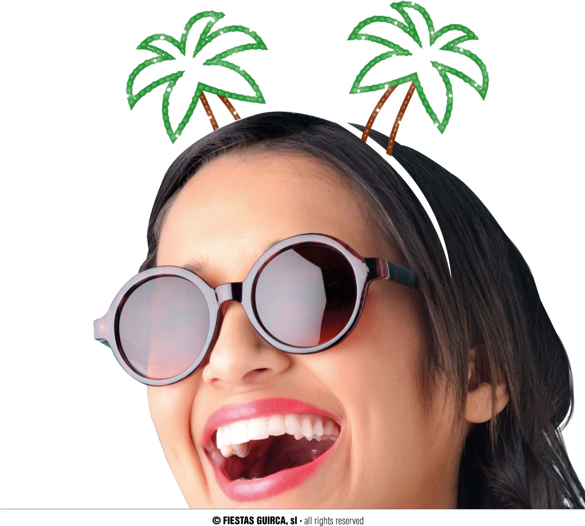 Groene Palmboom Hawaii Haarband