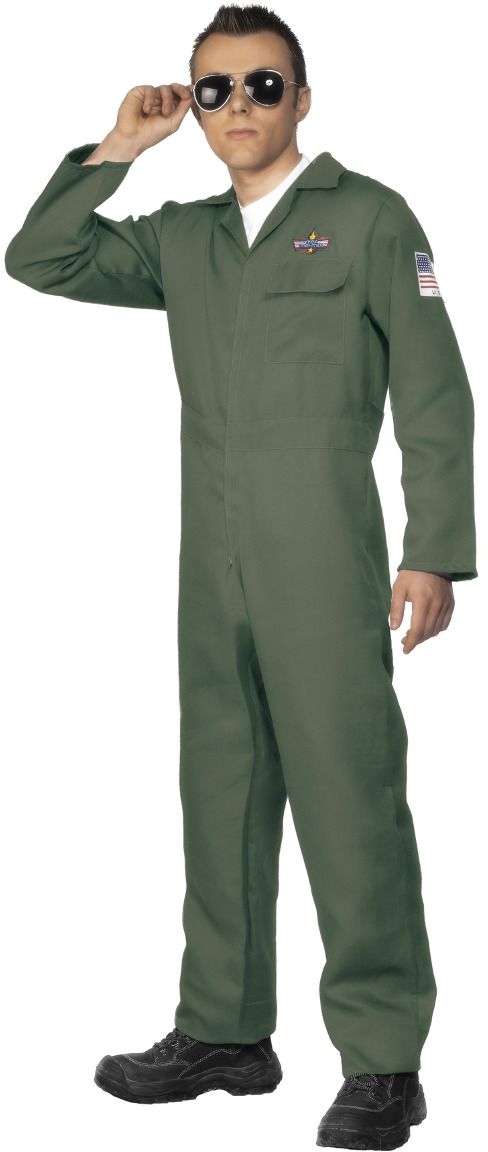 Groene piloten kostuum
