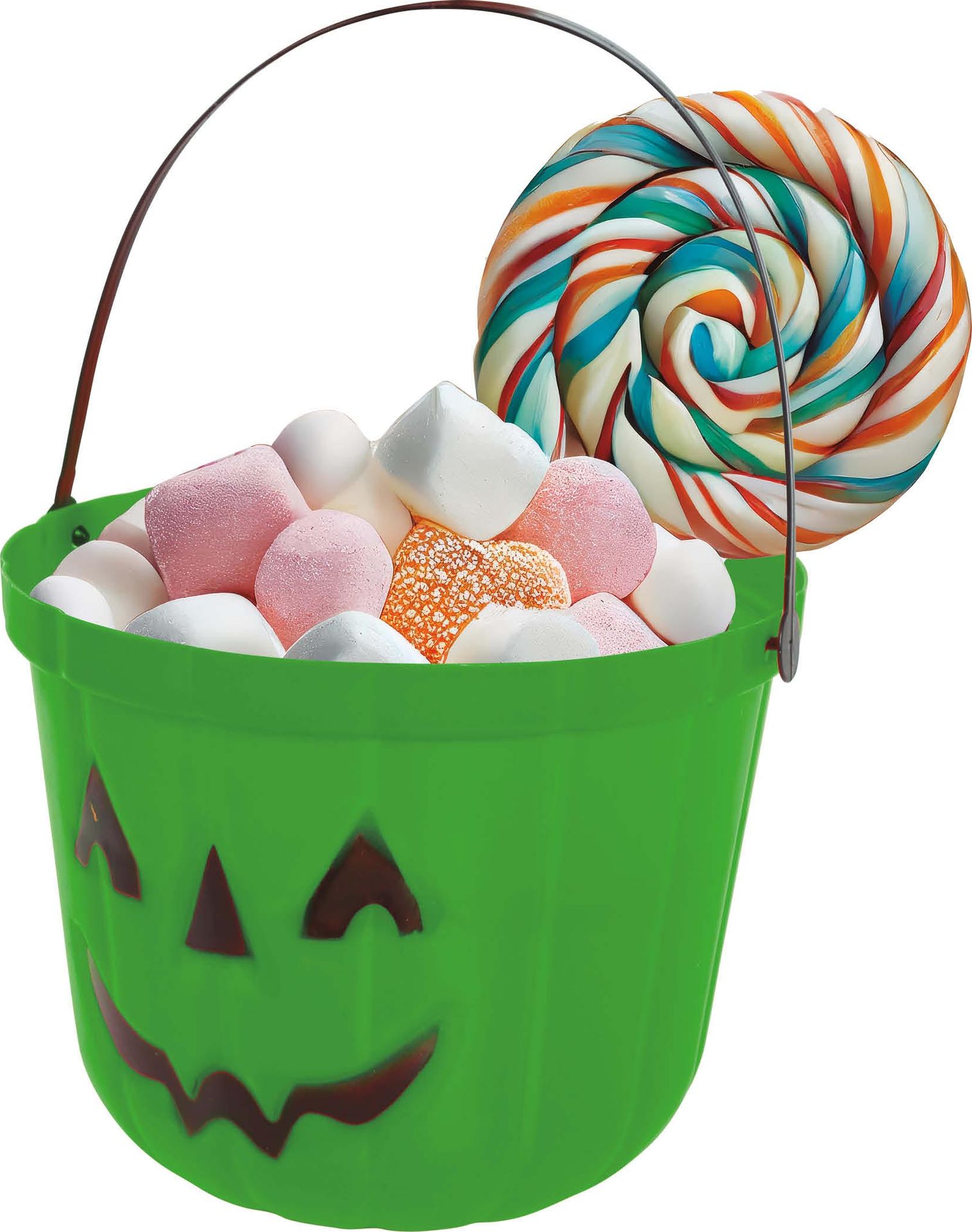 Groene Pompoen Snoepemmer 20cm