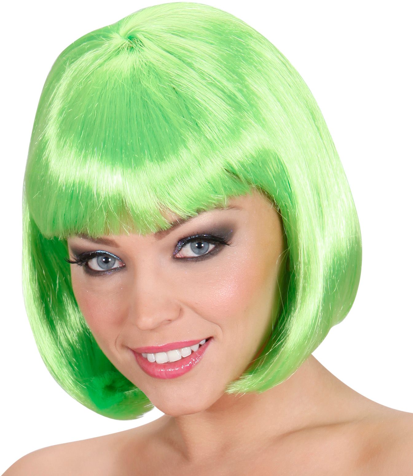 Groene Pruik Kort Haar