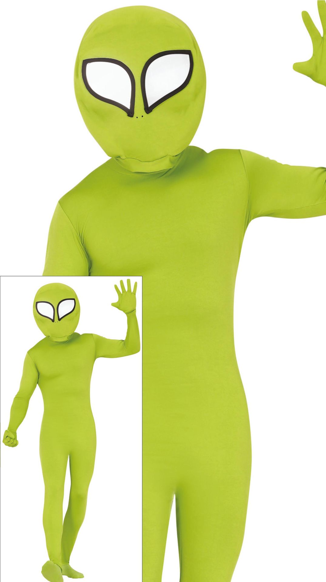Groene Second Skin Alien Outfit