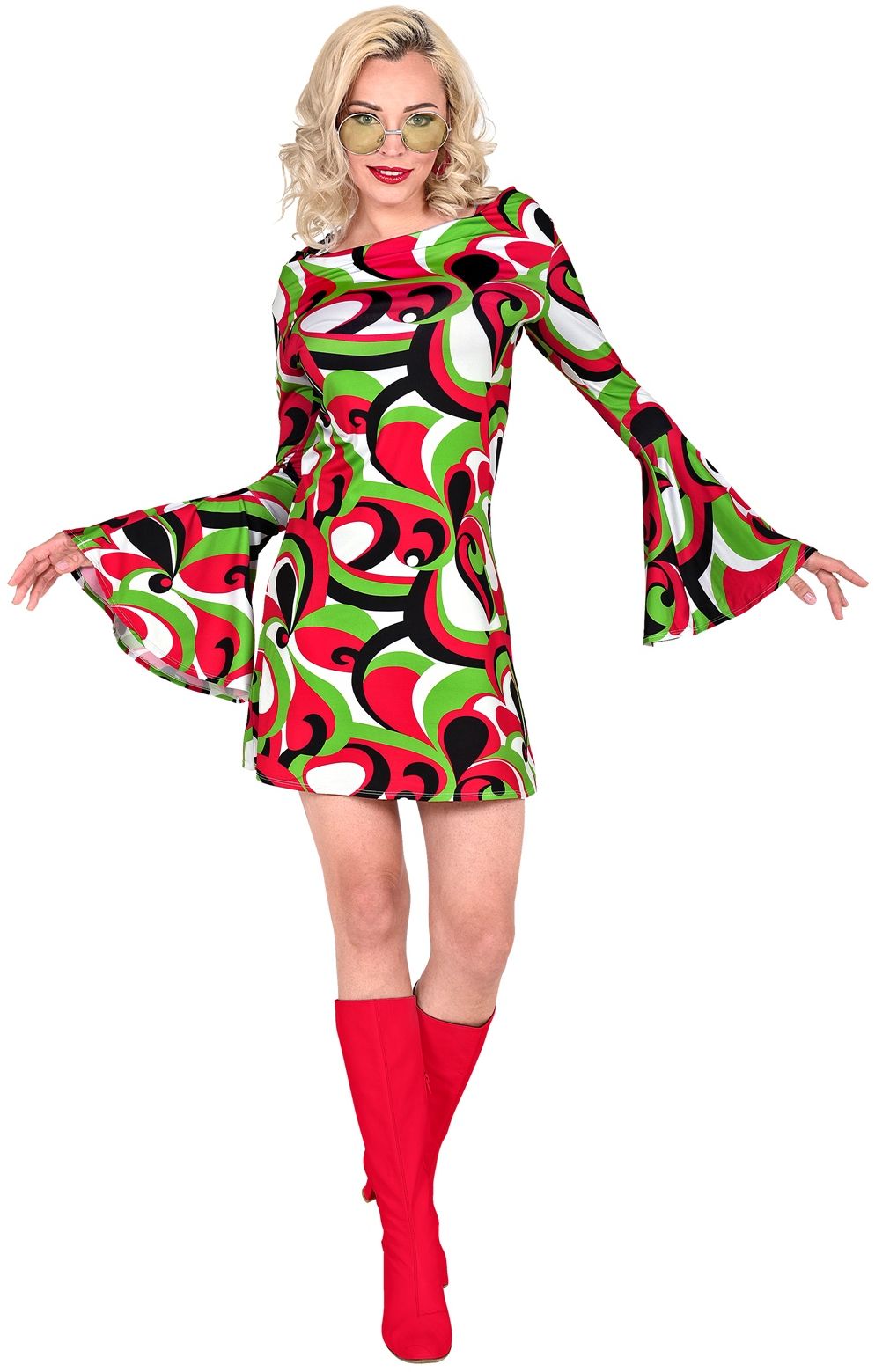 Groene Seventies Disco Jurkje Dames