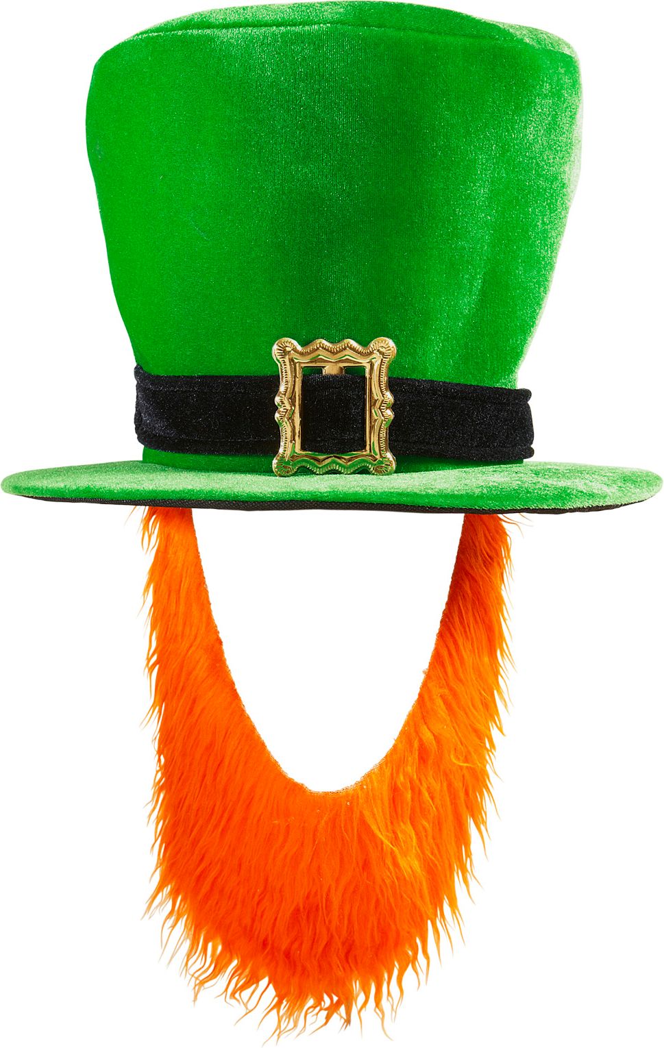Groene St. Patricksday Hoed met Oranje Baard