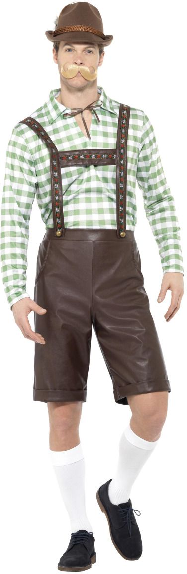 Groene Tiroler Lederhose Heren
