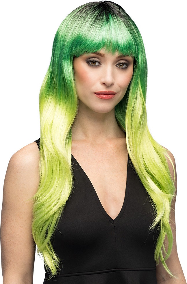 Groene Toxic Dames Pruik