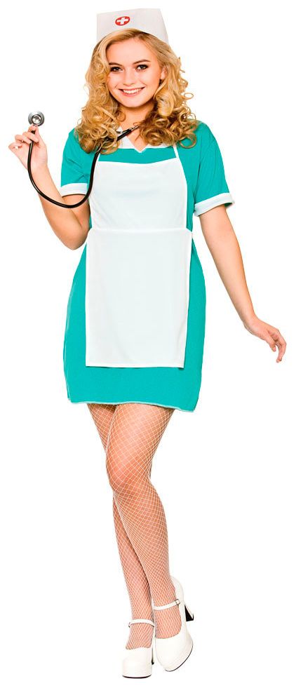 Groene verpleegster jurk