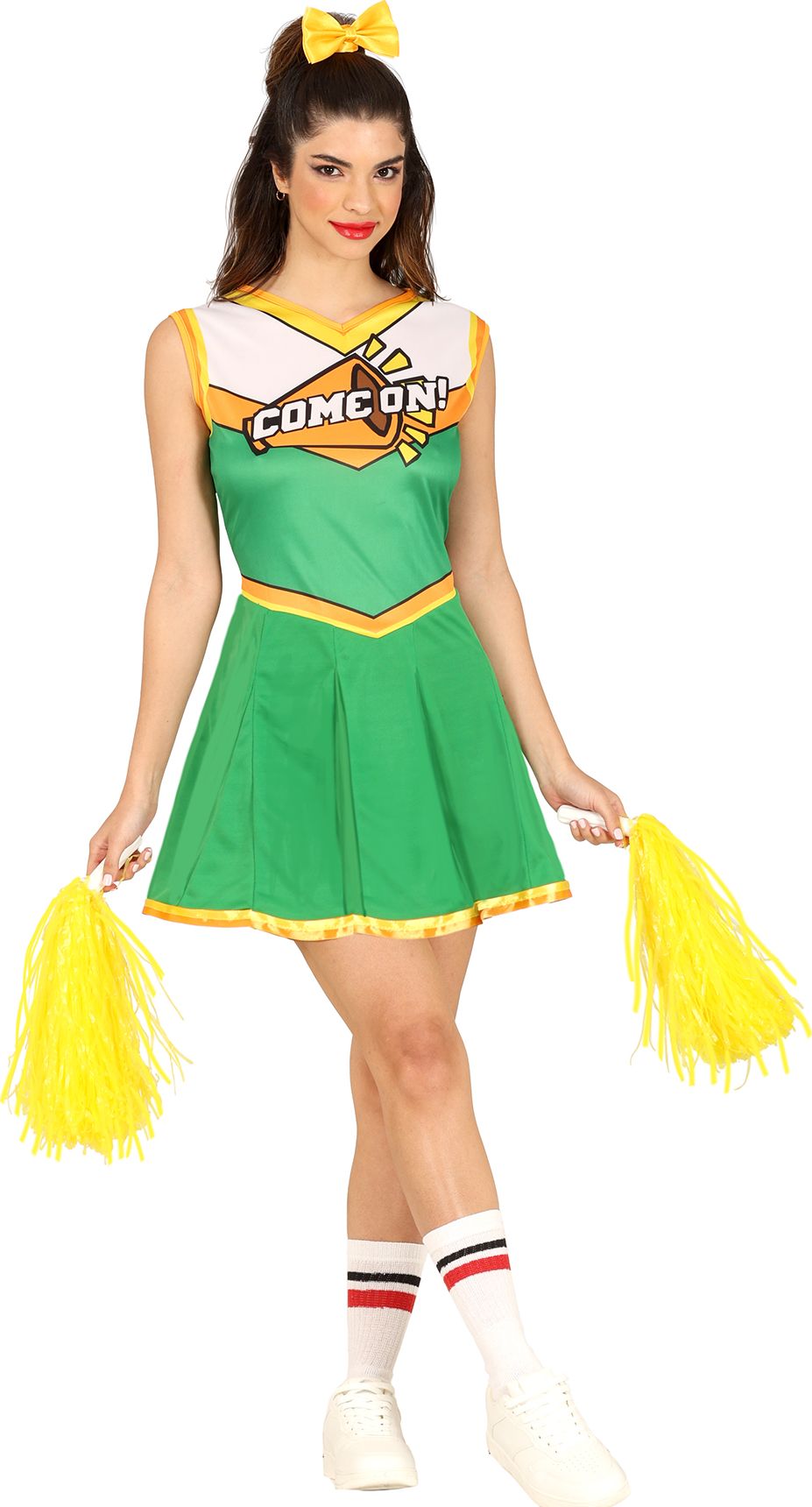 Groene Witte Cheerleader Outfit